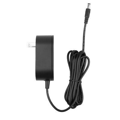 Black Color 15W 10V 1A Power Supply Wall Mounted ETL1310 Standard