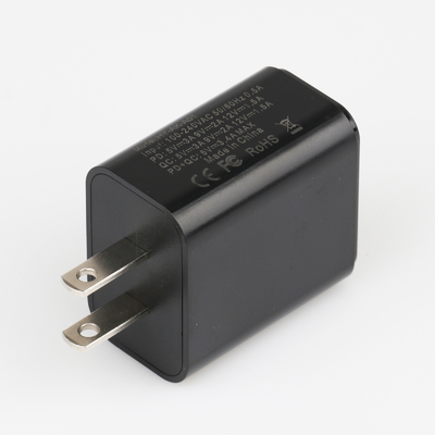 Γρήγορος προσαρμοστής χρέωσης 5V 3A USB τύπων Γ, διπλός φορτιστής 18W τοίχων USB